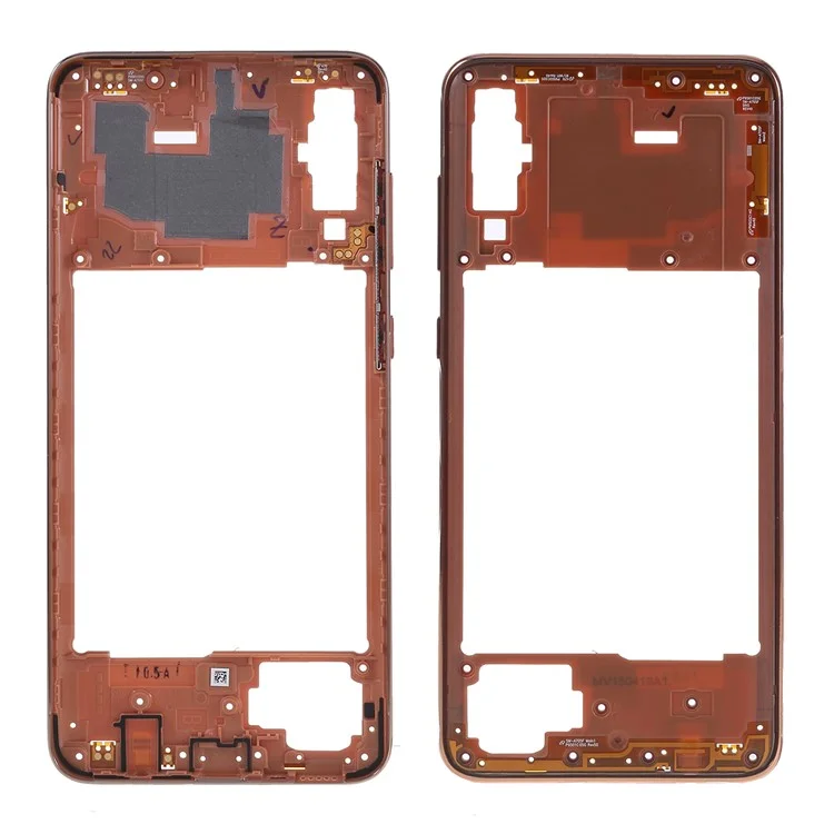 OEM Middle Plate Frame Repair Part (Plastic) (without Logo) for Samsung Galaxy A70 SM-A705F - Orange