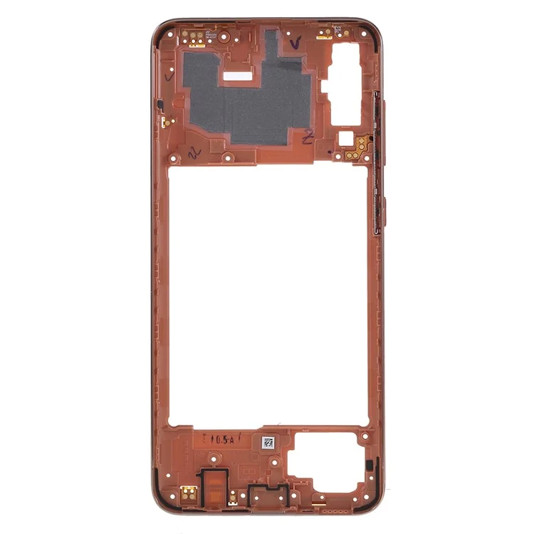 OEM Middle Plate Frame Repair Part (Plastic) (without Logo) for Samsung Galaxy A70 SM-A705F - Orange