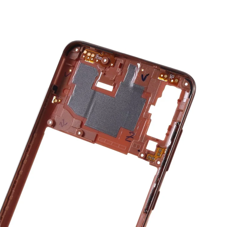 Pièce de Réparation du Cadre de Plaque Centrale OEM (plastique) (sans Logo) Pour Samsung Galaxy A70 SM-A705F - Orange