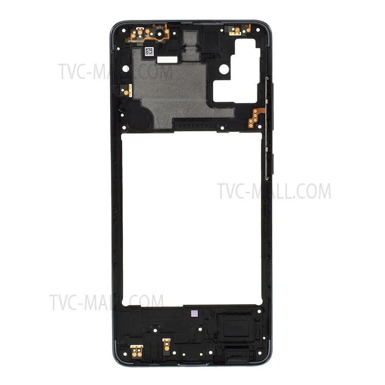 Partie de Remplacement du Cadre Moyen OEM (sans Logo) Pour Samsung Galaxy A51 A515 - le Noir