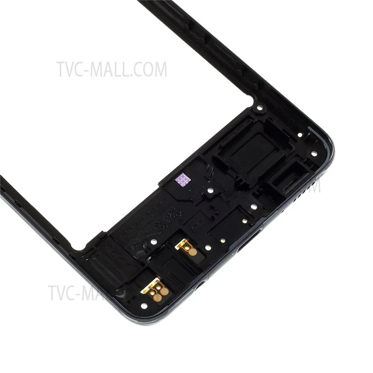 Partie de Remplacement du Cadre Moyen OEM (sans Logo) Pour Samsung Galaxy A51 A515 - le Noir