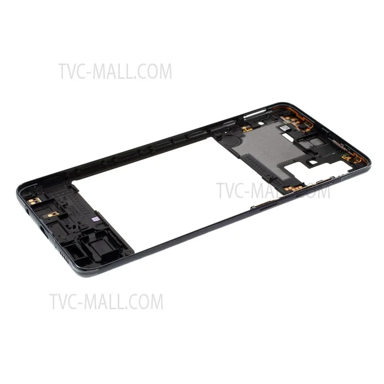 Partie de Remplacement du Cadre Moyen OEM (sans Logo) Pour Samsung Galaxy A51 A515 - le Noir