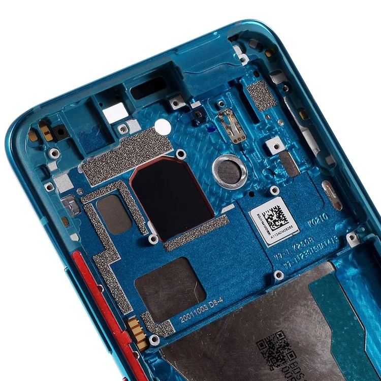Cadre de Boîtier Avant OEM Remplacez la Pièce (unetéral + Empreinte Digitale) Pour Xiaomi Redmi K30 Pro / Xiaomi Poco F2 Pro - Bleu