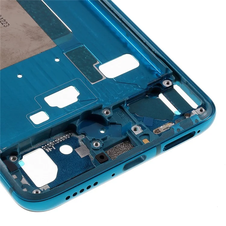 Cadre de Boîtier Avant OEM Remplacez la Pièce (unetéral + Empreinte Digitale) Pour Xiaomi Redmi K30 Pro / Xiaomi Poco F2 Pro - Bleu