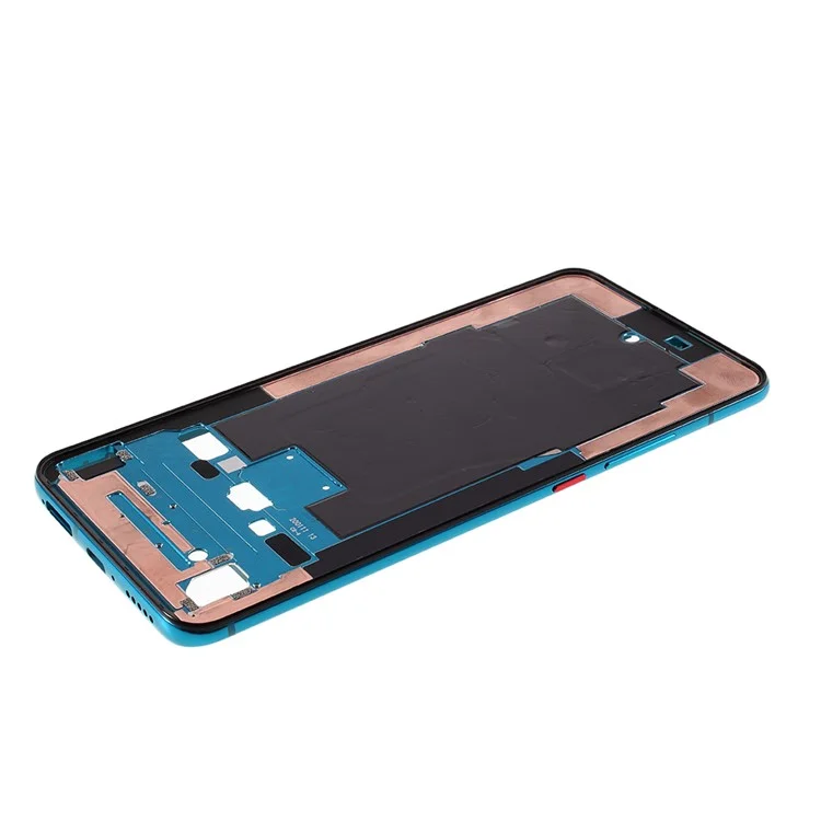 Cadre de Boîtier Avant OEM Remplacez la Pièce (unetéral + Empreinte Digitale) Pour Xiaomi Redmi K30 Pro / Xiaomi Poco F2 Pro - Bleu