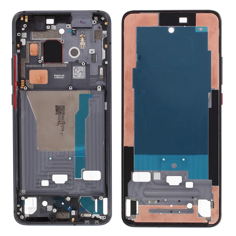 OEM Front Housing Frame Replace Part (A Side + Fingerprint) for Xiaomi Redmi K30 Pro/Xiaomi Poco F2 Pro - Black