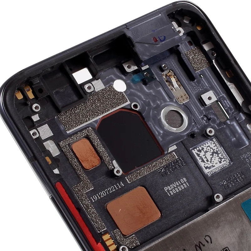 OEM Front Housing Frame Replace Part (A Side + Fingerprint) for Xiaomi Redmi K30 Pro/Xiaomi Poco F2 Pro - Black