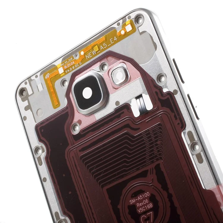 OEM Material Assembly Middle Housing Frame with Small Parts for Samsung Galaxy A5 SM-A510F - Silver Color
