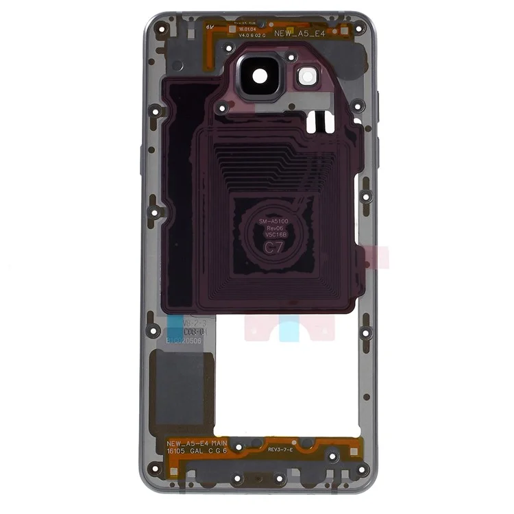 Middle Housing Frame with Small Parts OEM Material Assembly for Samsung A5 SM-A510F (2016) - Grey