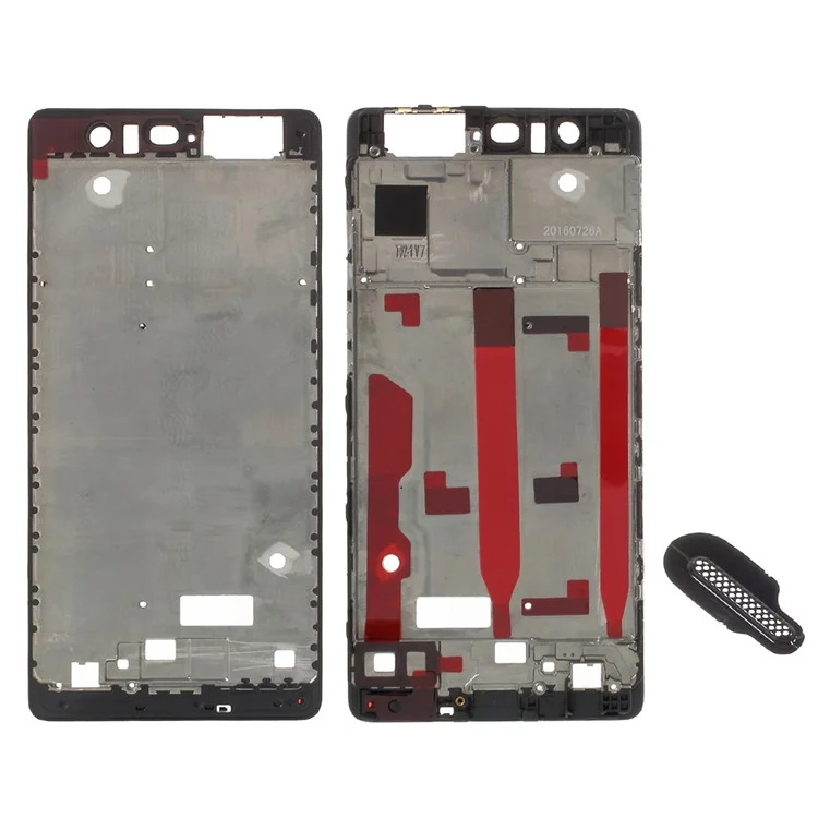 OEM Front Housing Frame + Earpiece Mesh Repair Part for Huawei P9 - Black