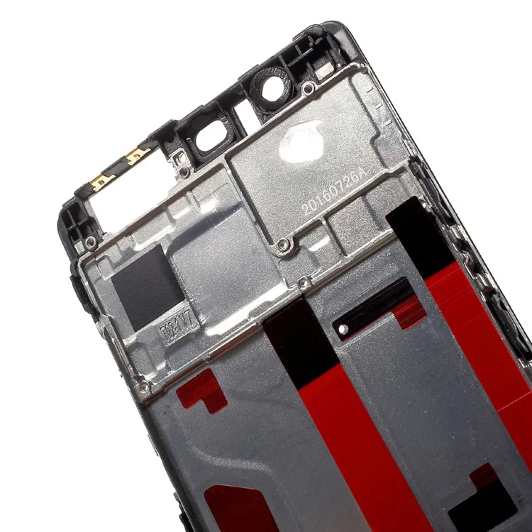 OEM Front Housing Frame + Earpiece Mesh Repair Part for Huawei P9 - Black