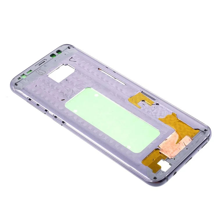 OEM Middle Plate Frame Replacement Part with Side Button Flex Cable for Samsung Galaxy S8 Plus SM-G955 - Purple