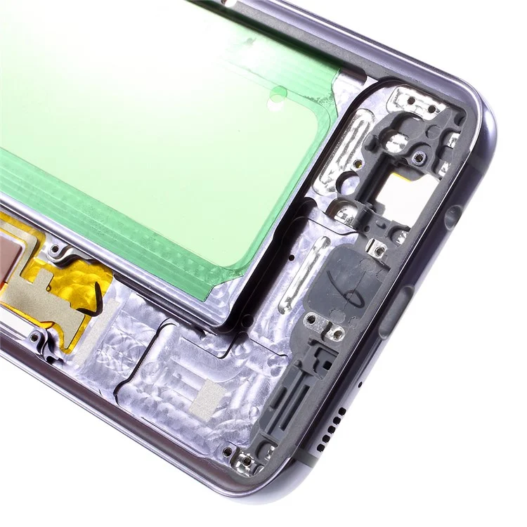 OEM Middle Plate Frame Replacement Part with Side Button Flex Cable for Samsung Galaxy S8 Plus SM-G955 - Purple