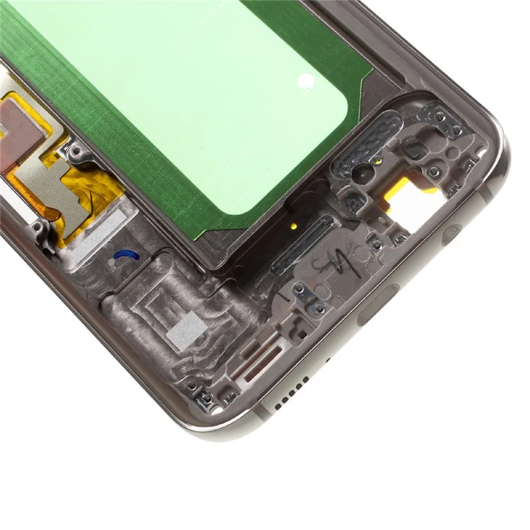 OEM Middle Plate Frame Replacement Part with Side Button Flex Cable for Samsung Galaxy S8 Plus SM-G955 - Gold Color