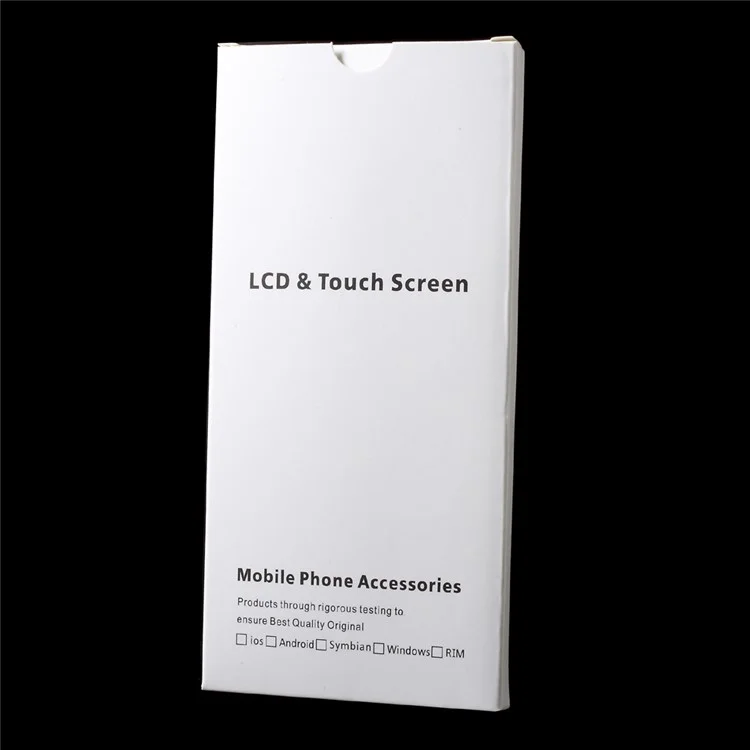 50Pcs/Lot for iPhone 6s Plus / 6 Plus LCD Screen and Digitizer Assembly Package (White Paper Packing Boxes + Plastic Holders)
