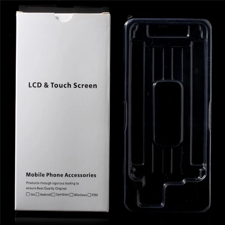 50Pcs/Lot White Paper Packaging Box + Plastic Holder Inside for iPhone 6s / 6 LCD Screen and Digitizer Assembly