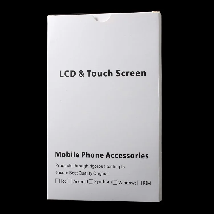 50Pcs/Lot Paper Retail Packaging Box for LCD Screen and Touch Screen with Plastic Inside for iPhone 7 Plus