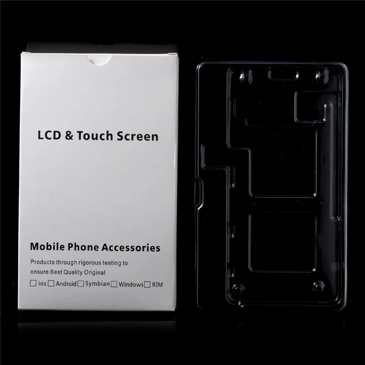 50Pcs/Lot Paper Retail Packaging Box for LCD Screen and Touch Screen with Plastic Inside for iPhone 7 Plus