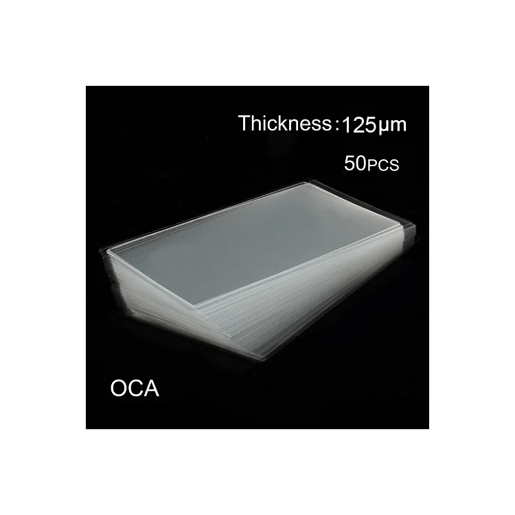 50PCS OCA Optical Clear Adhesive Double-side Sticker for Samsung Galaxy Note 8 SM-N950 LCD Digitizer, Thickness: 0.125mm