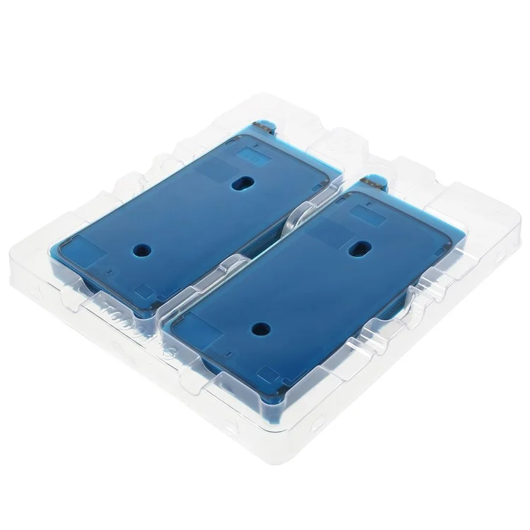 50PCS/Lot Middle Plate Frame Waterproof Adhesive Sticker for iPhone 8 Plus - Black