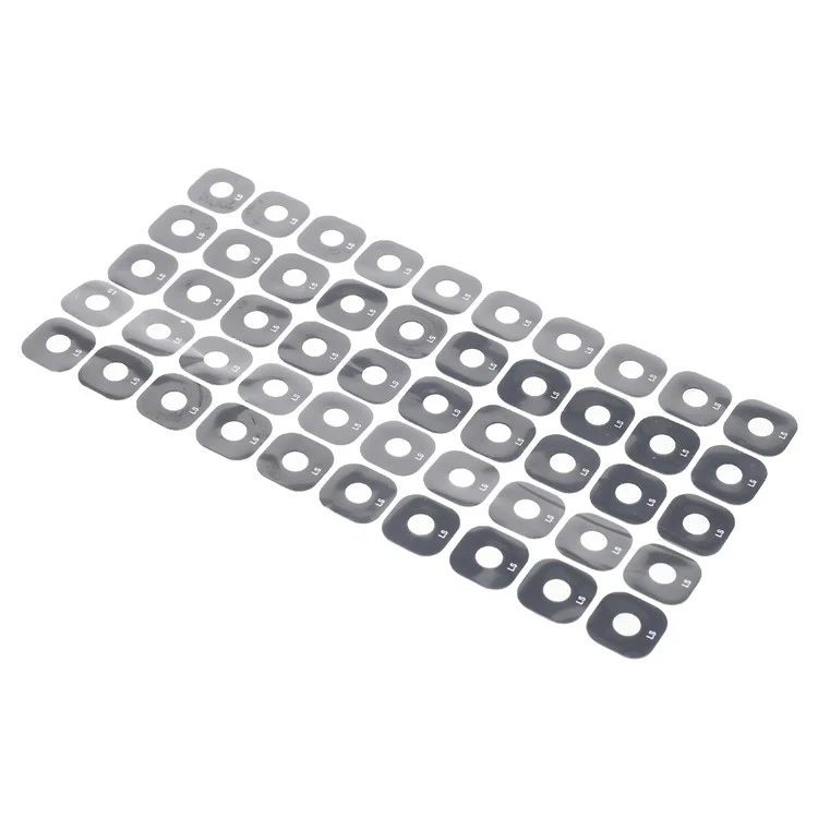 100PCS/Pack OEM Rear Back Glass Camera Lens Cover for Samsung Galaxy S6 G920 - Grey