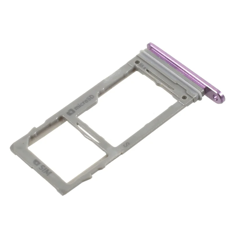 OEM SIM/Micro SD Card Tray Holder Replace Part for Samsung Galaxy S9+ SM-G965/S9 SM-G960 - Purple