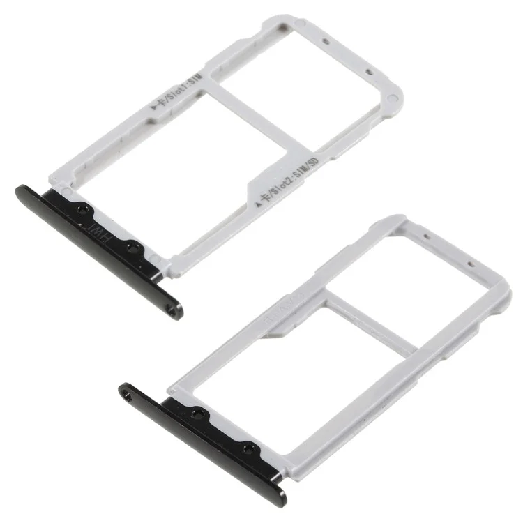 OEM Dual SIM MicroSD Card Tray Slot Part for Huawei nova 2s - Black