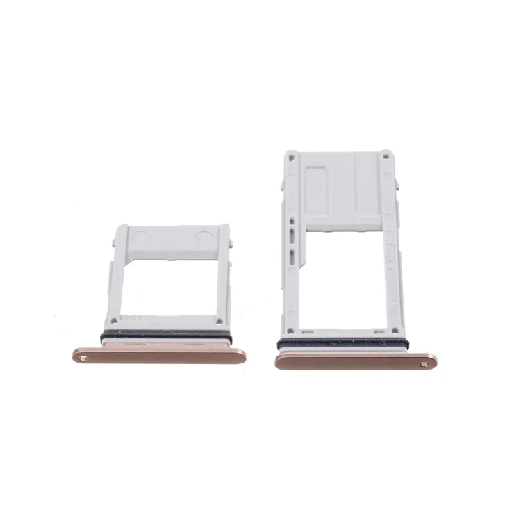 2PCS OEM Dual SIM MicroSD Card Tray Holder for Samsung Galaxy A8 (2018) - Rose Gold