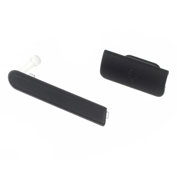 OEM Dust-proof Card Cap Set for Sony Xperia ZR C5502 M36h - Black