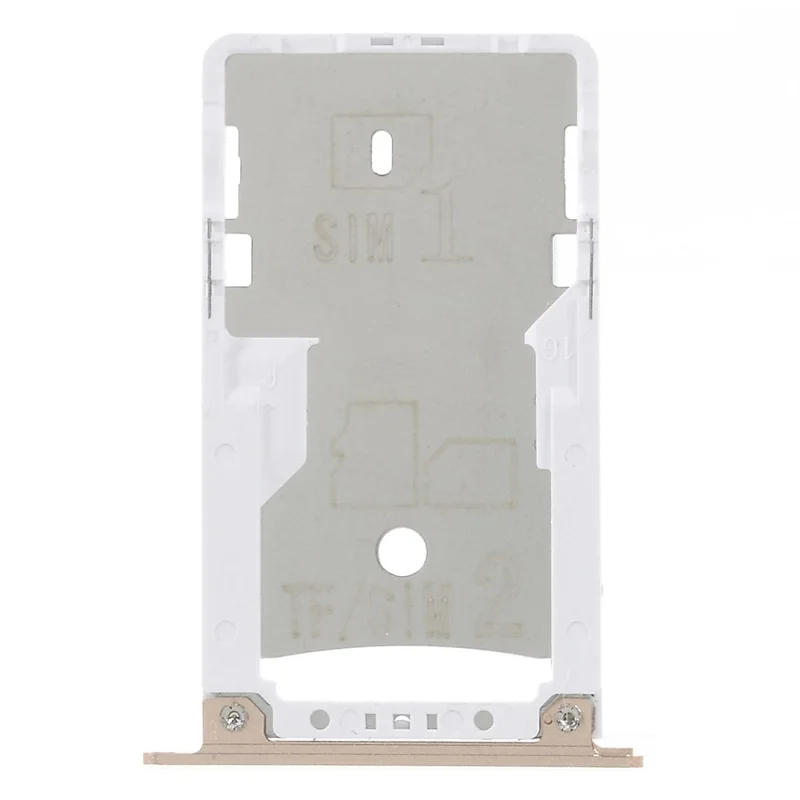قطعة إصلاح حامل درج بطاقة SIM مزدوجة وبطاقة Micro SD منتج من الشركة المصنعة الأصلية لهاتف شاومي ريدمي نوت 4X - ذهبي