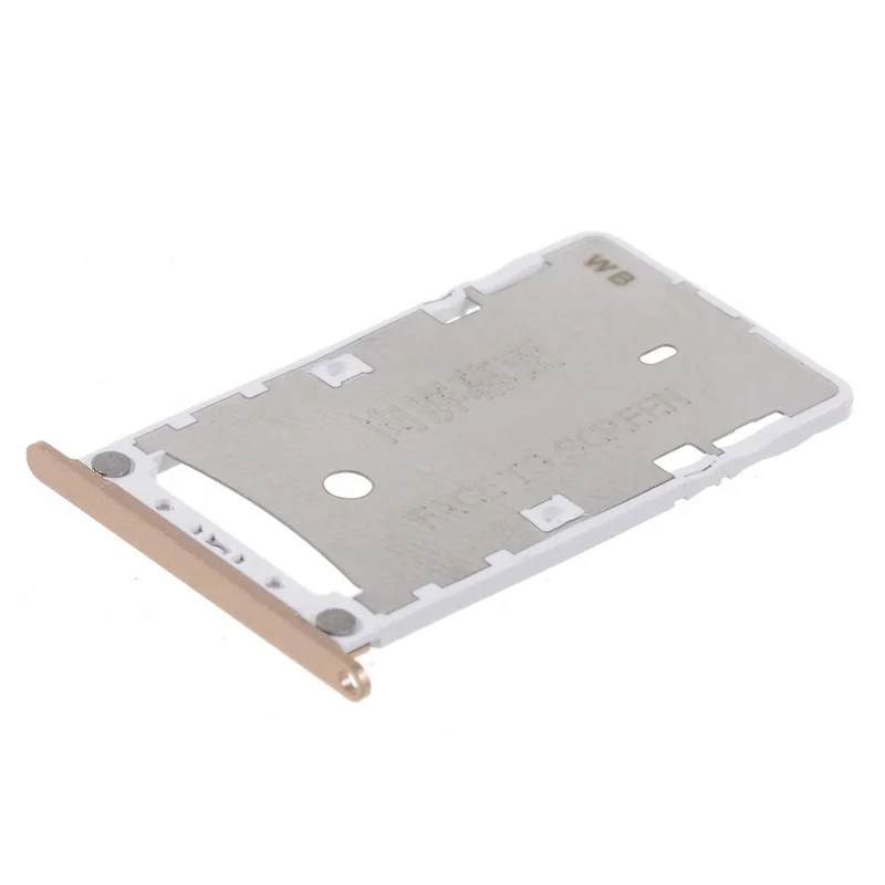 قطعة إصلاح حامل درج بطاقة SIM مزدوجة وبطاقة Micro SD منتج من الشركة المصنعة الأصلية لهاتف شاومي ريدمي نوت 4X - ذهبي