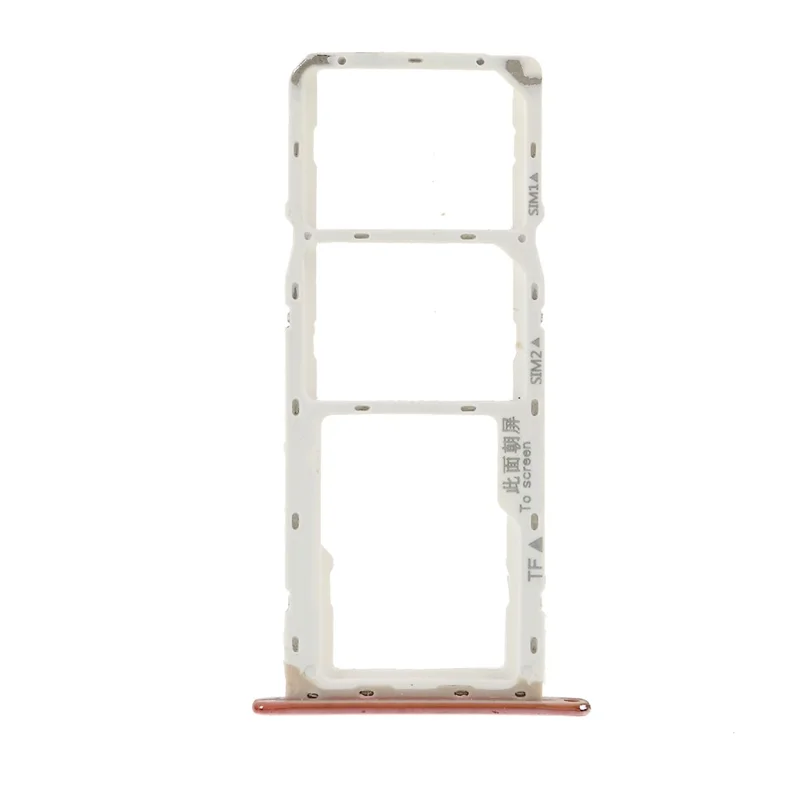 OEM Dual SIM Card + Micro SD Card Tray Holders Part for Huawei Y6 (2018) / Enjoy 8e - Rose Gold