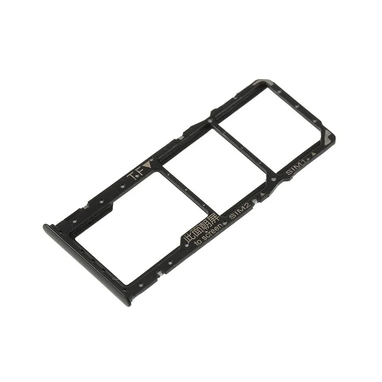 OEM Dual Sim Micro SD Bandejas de Cartão Substituição Para Huawei Y9 (2018) / Desfrute de 8 Plus - Preto