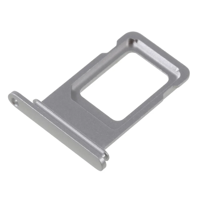 OEM Single SIM Card Tray Holder Repair Part for iPhone XR 6.1 inch - Silver