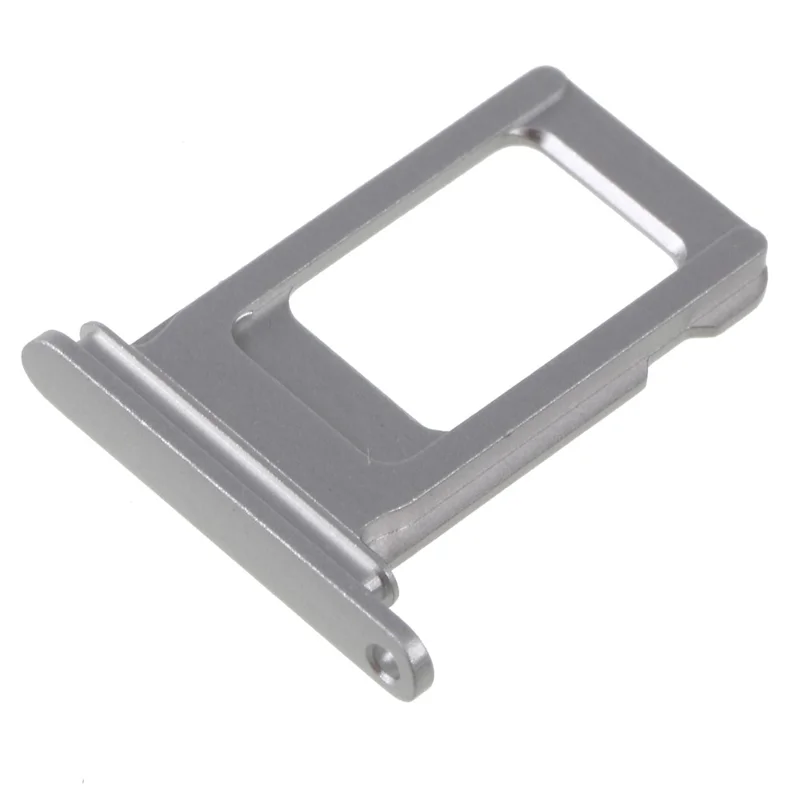 OEM Single SIM Card Tray Holder Repair Part for iPhone XR 6.1 inch - Silver