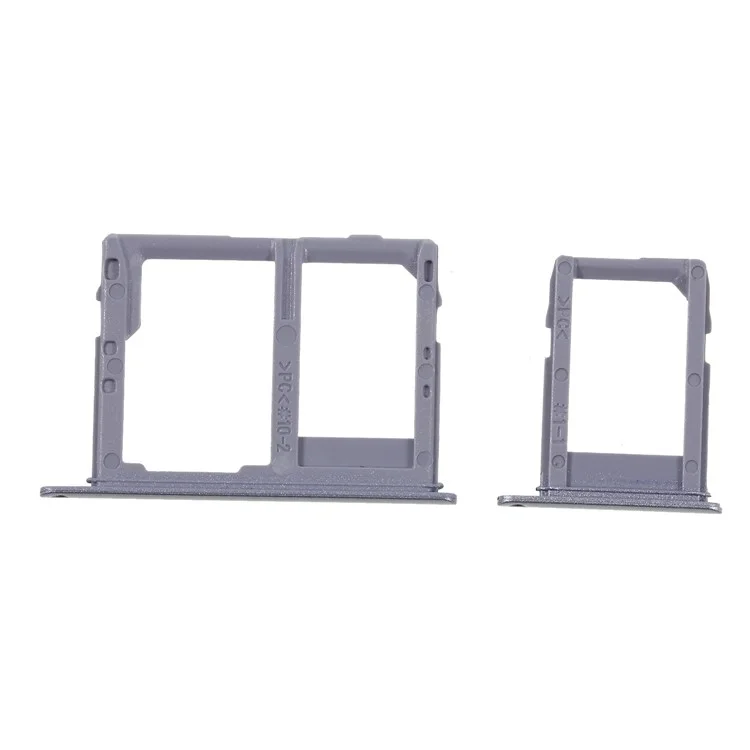 2PCS OEM Dual SIM MicroSD Card Tray Holder Repair Part for Samsung Galaxy A6 (2018) - Grey