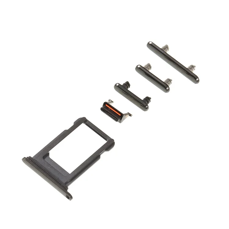 OEM for iPhone XS 5.8 inch Side Button Set (Mute / Power / Volume Buttons + SIM Card Tray) - Space Grey