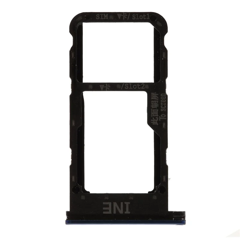 OEM Dual SIM Card Tray Slot Part for Huawei P Smart Plus / nova 3i - Blue
