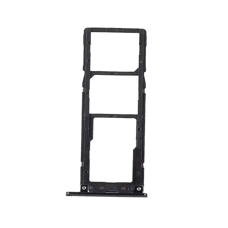 OEM Dual SIM Card + Micro SD Card Tray Holder Replacement for Asus ZenFone 4 Max (ZC554KL) - Black