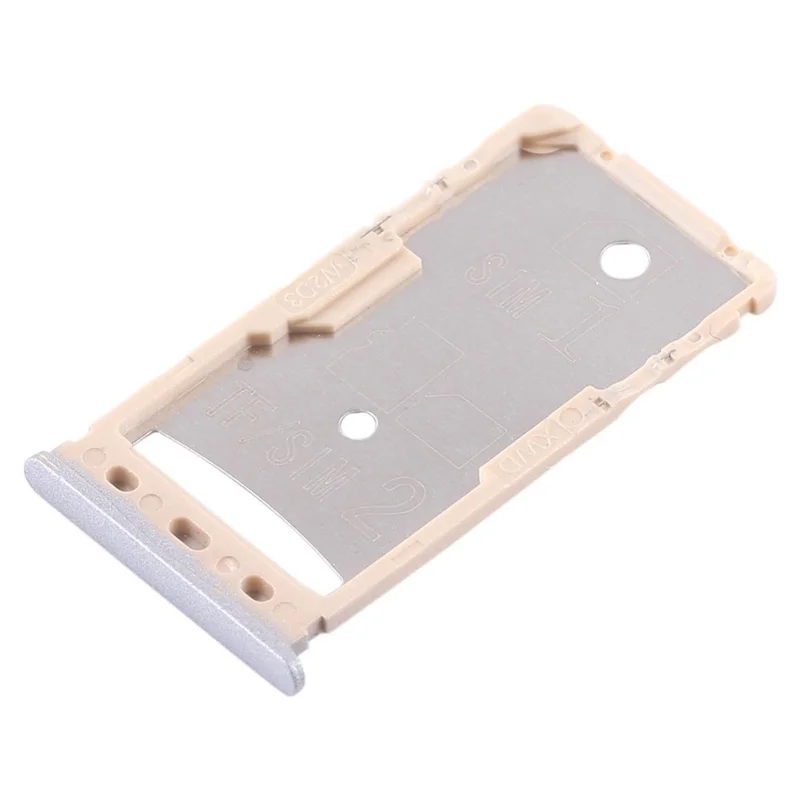 OEM SIM1 + SIM2/TF Kortbakkeholderdel til Xiaomi Redmi 5A - Grå