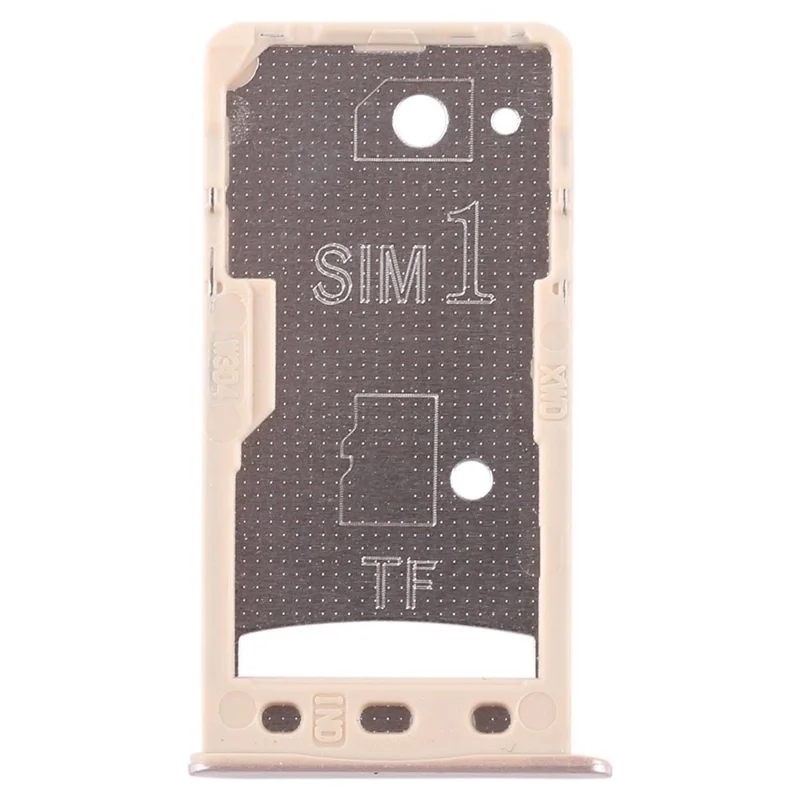 OEM SIM1 + SIM2/TF Card Tray Holders Replacement for Xiaomi Redmi 5A - Gold
