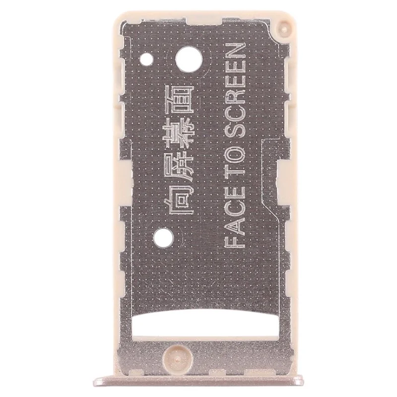 OEM SIM1 + SIM2/TF Card Tray Holders Replacement for Xiaomi Redmi 5A - Gold