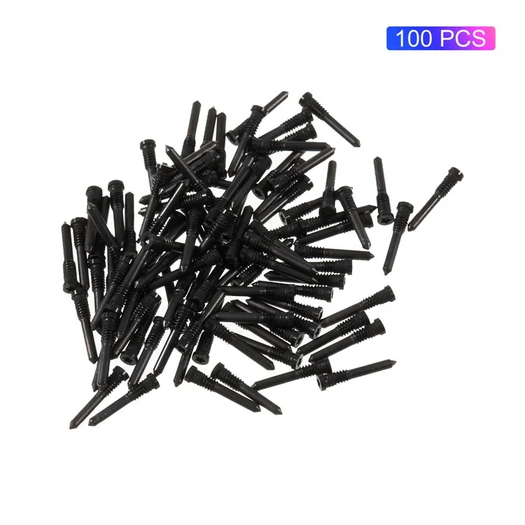 100PCS/Pack OEM Dock Connector Screws for iPhone XS Max 6.5 inch - Black