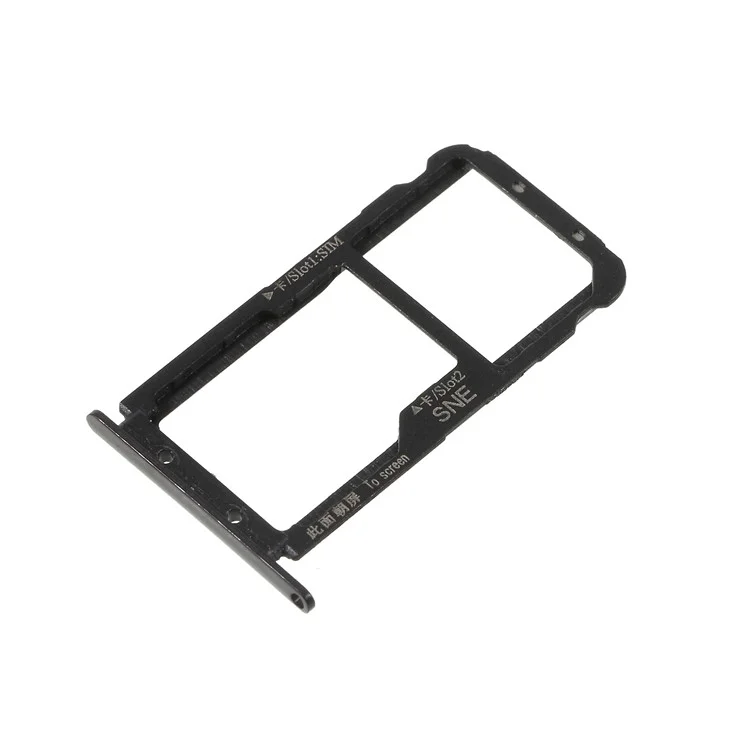 Porta Del Vassoio Per Schede Micro SD Dual Sim Dual Sim Per Huawei Mate 20 Lite - Nero