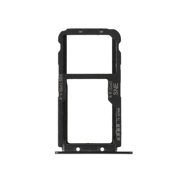 Porta Del Vassoio Per Schede Micro SD Dual Sim Dual Sim Per Huawei Mate 20 Lite - Nero