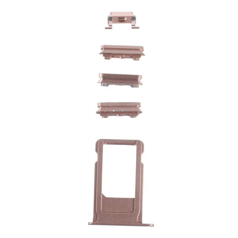 OEM for iPhone 6s Side Button Set (Mute / Power / Volume Buttons + Sim Card Tray) - Rose Gold Color