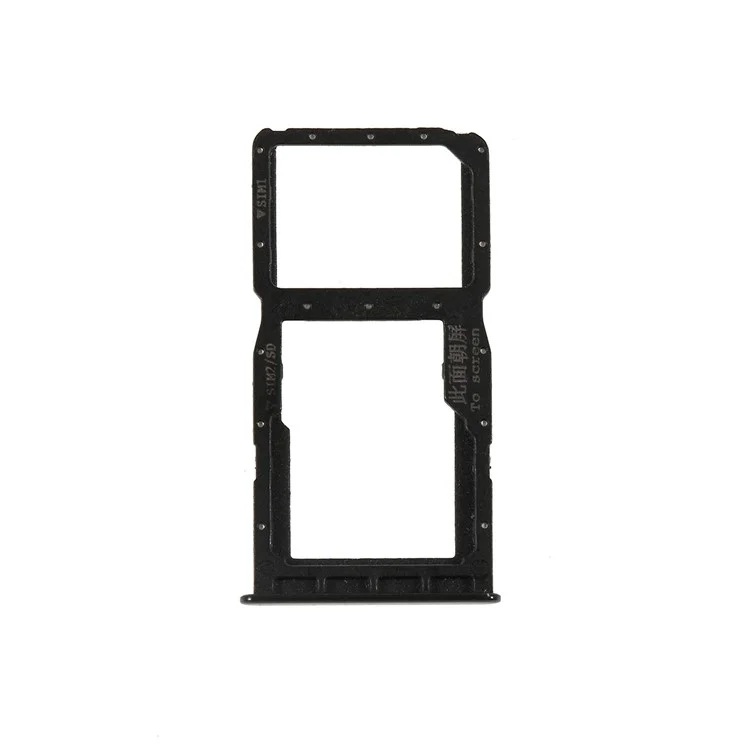 OEM Dual SIM Micro SD Bandejas de Cartão Substituição Para Huawei P30 Lite / Nova 4e / Huawei P30 Lite New Edition - Preto