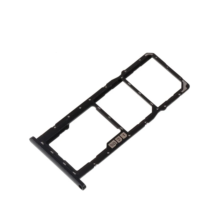 Oem SIM MicroSD Card Holder Part Para Asus Zenfone Max (M2) ZB633KL - Preto