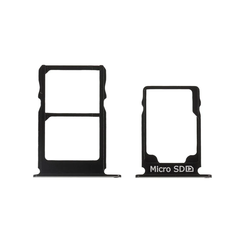 2 Pcs/Set OEM SIM Card Tray Slots Part for Nokia 3.1 - Black