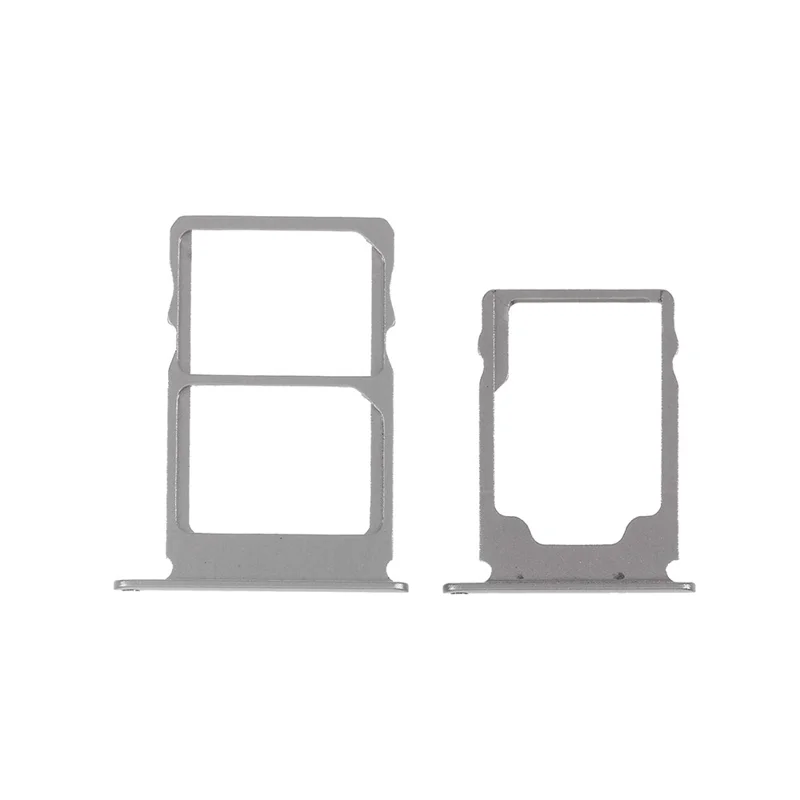 2 Pcs/Set OEM SIM Card Tray Slots Part for Nokia 3.1 - Silver